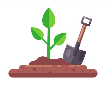 dig the plant out of the ground with a shovel.
