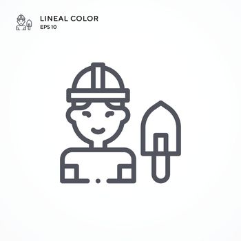 Builder special icon. Modern vector illustration concepts. Easy to edit and customize.