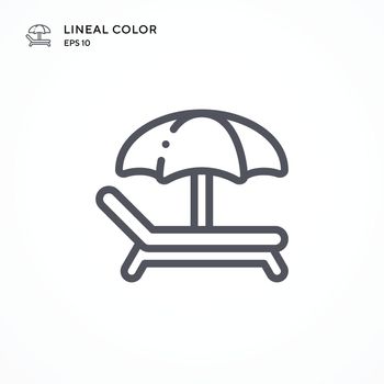 Sunbed special icon. Modern vector illustration concepts. Easy to edit and customize.