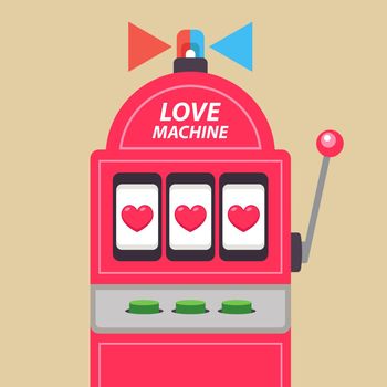 arcade slot machine with jackpot. Love Machine.