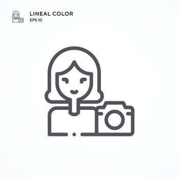 Photographer special icon. Modern vector illustration concepts. Easy to edit and customize.