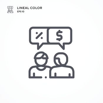 Negotiation special icon. Modern vector illustration concepts. Easy to edit and customize.