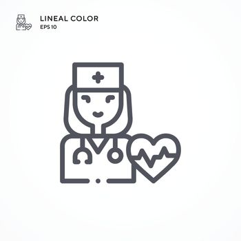 Cardiologist special icon. Modern vector illustration concepts. Easy to edit and customize.