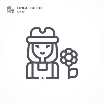 Gardener special icon. Modern vector illustration concepts. Easy to edit and customize.