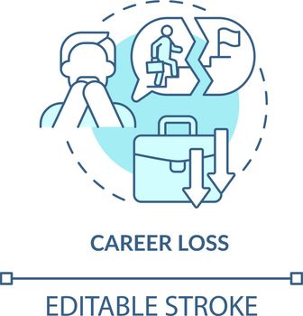 Job loss concept icon