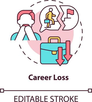 Career loss concept icon