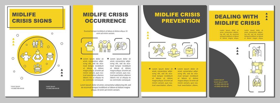 Midlife crisis prevention brochure template