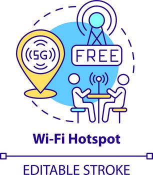 Wifi hotspot concept icon
