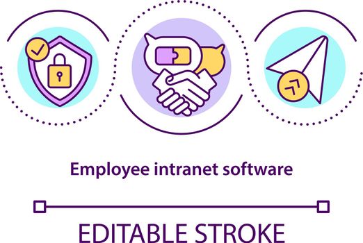 Employee intranet software concept icon