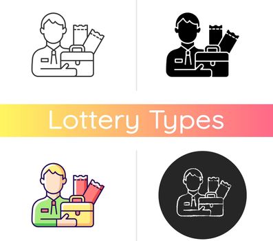 Lottery agent icon