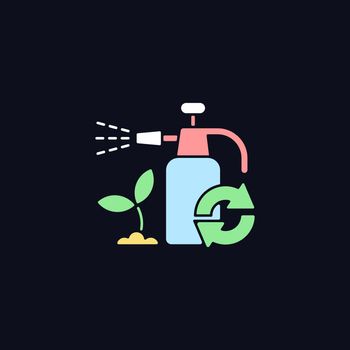 Garden chemicals refill RGB color icon for dark theme