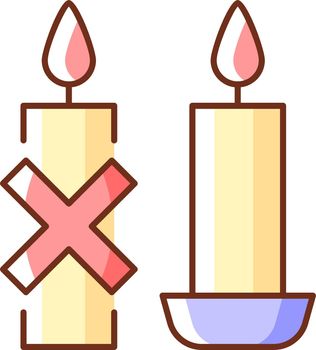 Use candleholder RGB color manual label icon