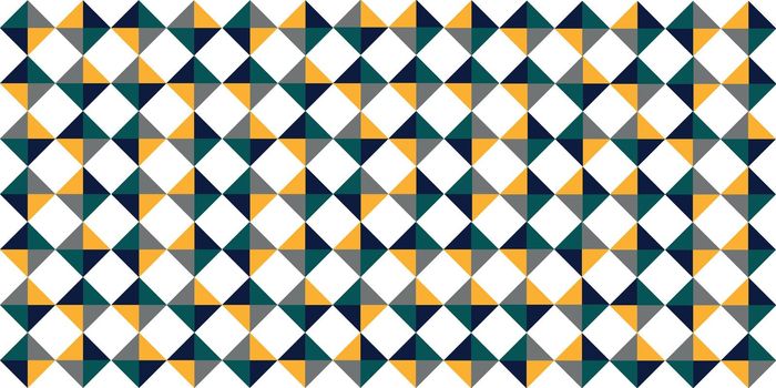 Panoramic white background pattern with colorful squares - Vector