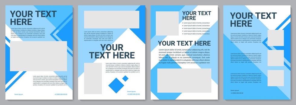 Unique turquoise brochure template