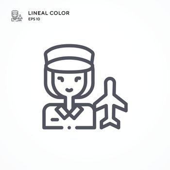 Pilot special icon. Modern vector illustration concepts. Easy to edit and customize.