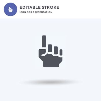 Foam Hand icon vector, filled flat sign, solid pictogram isolated on white, logo illustration. Foam Hand icon for presentation.