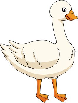 Goose Cartoon Colored Clipart Illustration