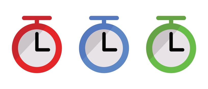 Timer icon set. Stopwatch and time measurement.