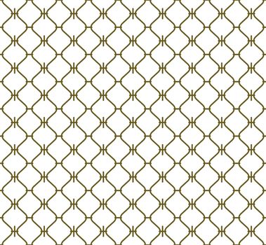 Seamless geometric pattern with lines. Vector background. White and brown texture. Simple lattice graphic design