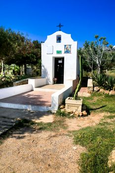 Hermitage of the Santa Pola Lighthouse seascape