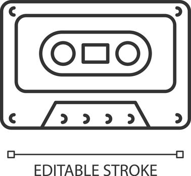 Tape cassette linear icon