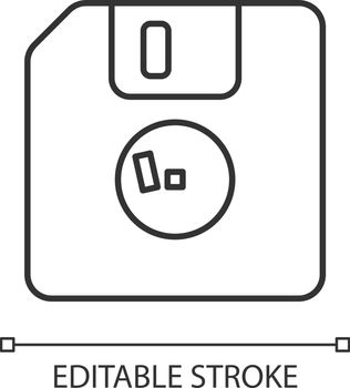 Diskette linear icon