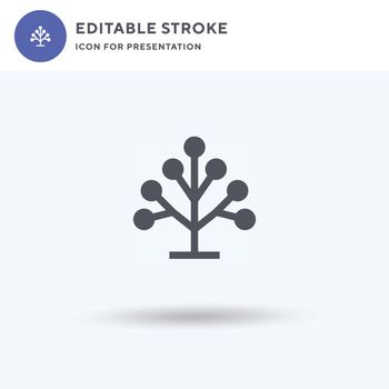 Tree icon vector, filled flat sign, solid pictogram isolated on white, logo illustration. Tree icon for presentation.