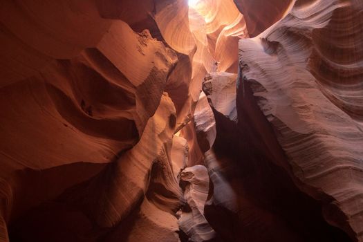 Antelope canyon interior view
