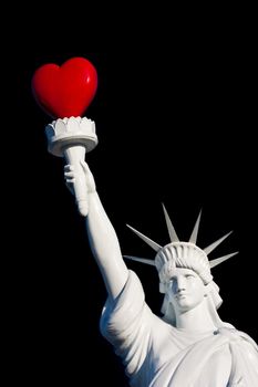 Love liberty. Concept of freedom, romantic feeling and togetherness