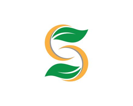 Leaf logo ecology nature element 