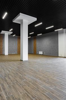 Blank walls in empty loft style industrial office