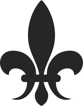 Medieval heraldic logo. Royal emblem. Decorative flower