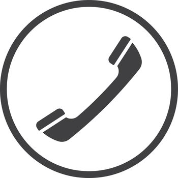 Phone handle icon. Call symbol. Telephone sign