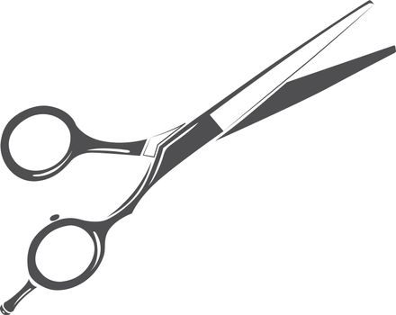 Hairdresser scissors icon. Hair cutting service symbol