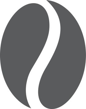 Coffee icon. Roasted bean symbol. Cafe logo