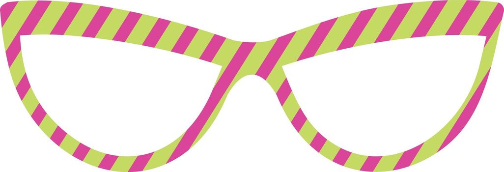 Party glasses icon. Funny carnival costume sunglasses