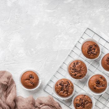 beautiful delicious dessert chocolate muffins
