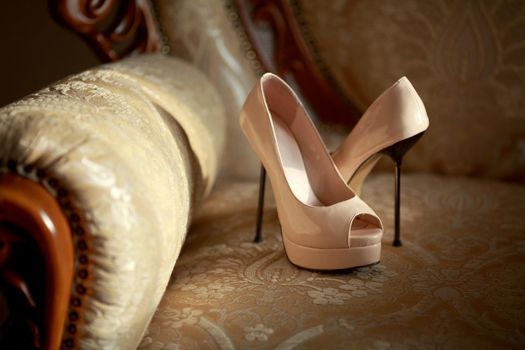 shoes on the sofa