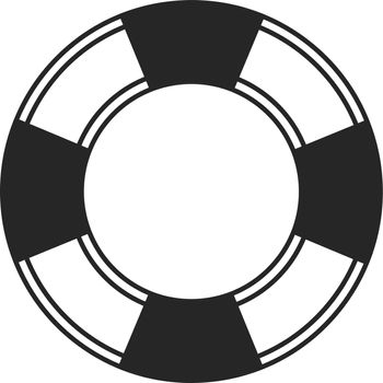 Lifebuoy icon. Safety life belt. Navy symbol