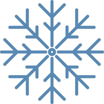 Snowflake icon. Winter symbol. Cold weather sign isolated on white background