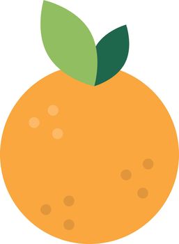 Orange icon. Ripe fresh fruit. Citrus symbol