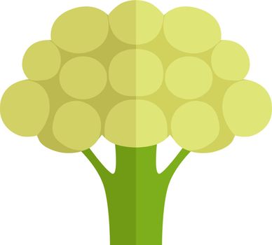 Cauliflower icon. Healthy diet vegetable food symbol