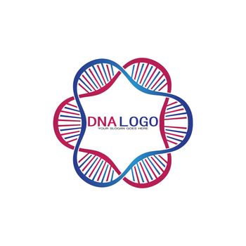 DNA vector logo design template.modern medical logotype.laboratory science icon symbol.colorful pharmacology sign-vector