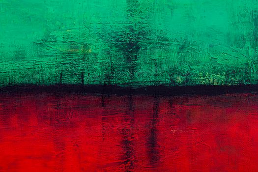 Green and red grunge colored texture background. Decorative painting.