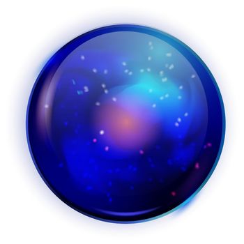 Fortuneteller sphere. Mystical glass ball. Magic orb