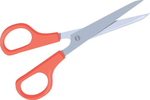 Scissors icon. Cartoon sharp metal blade instrument