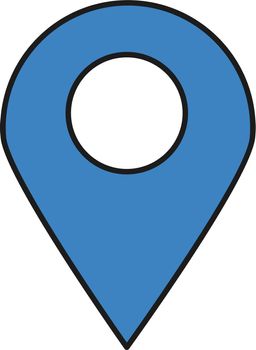 Geo pin icon. Location symbol. Map tag