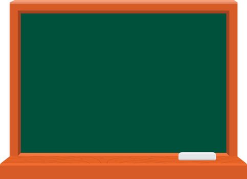 Chalkboard icon. Cartoon blackboard with chalk. School symbol