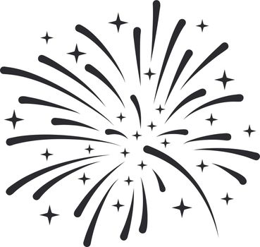 Party firework icon. Festival show light symbol