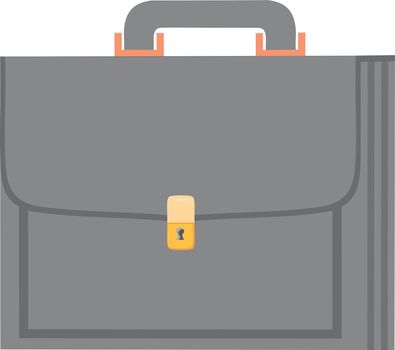 Briefcase icon. Business work formal black bag
